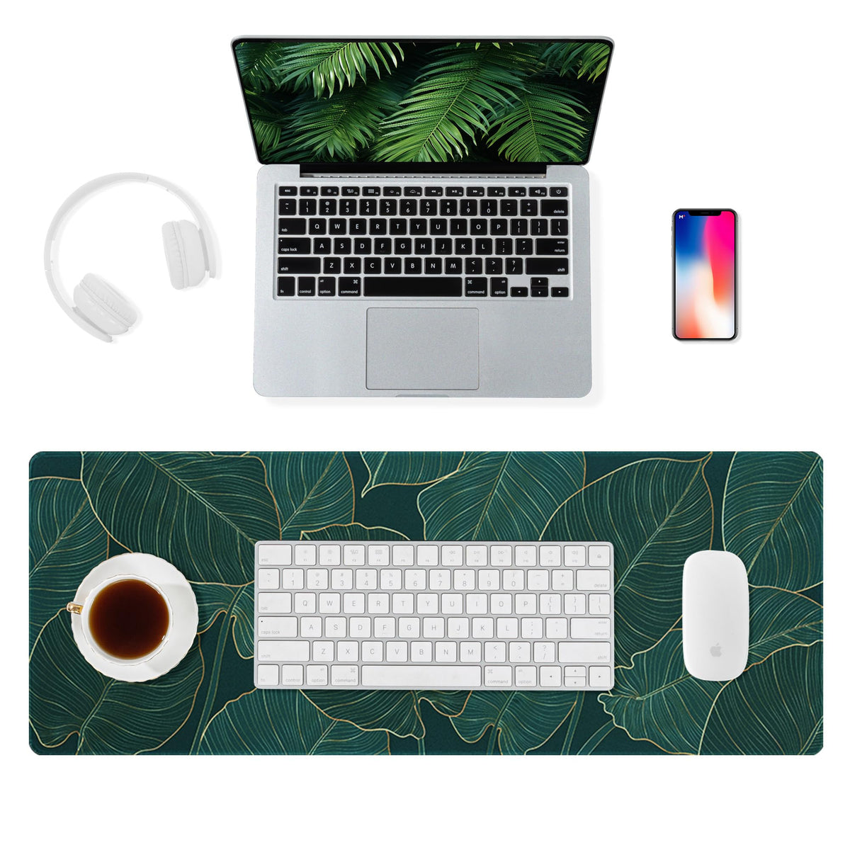 ALOANES Waterproof Gaming Mousepad Large Mouse Mat Non-Slip Rubber Base
