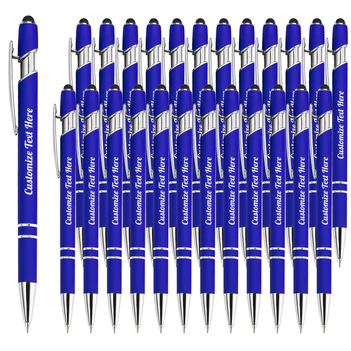 Up to 500 Personalized Pens Bulk Custom Ballpoint Pens with Business Name Message Logo, Customized