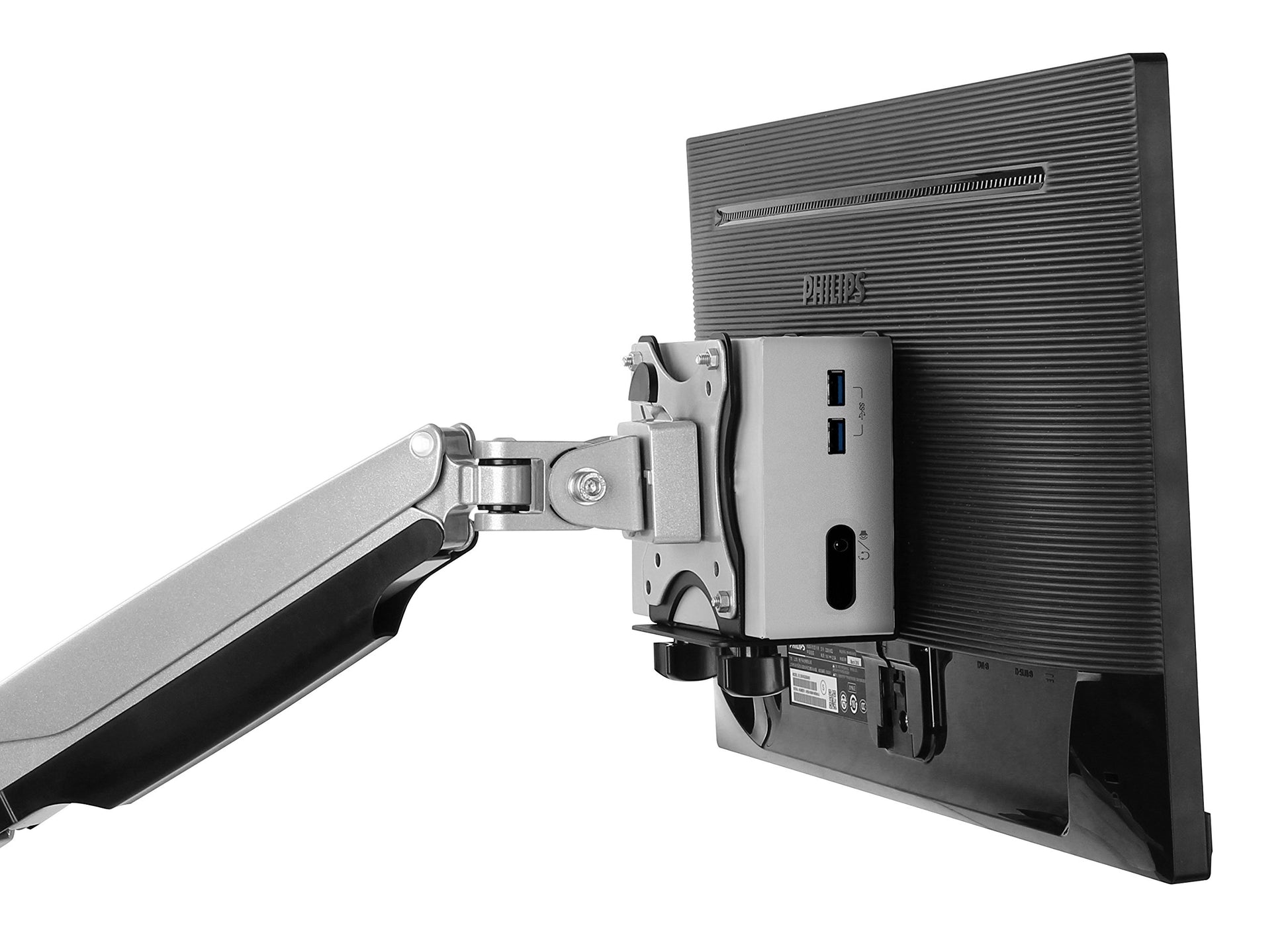 ICY BOX Mini PC Stand (Intel NUC, Mac mini etc.), Up to 5kg, Monitor Stand or VESA Mount, Variable
