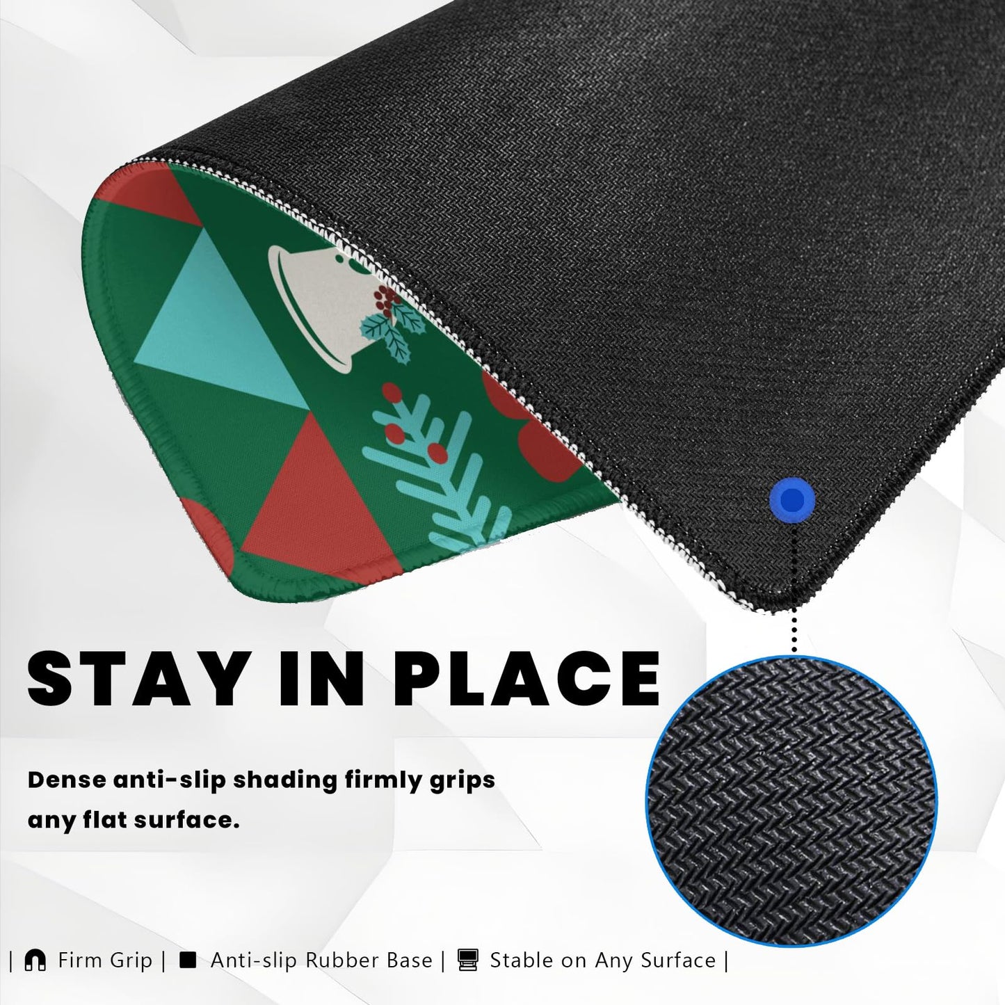 Custom Mouse Pad with Photo Text Personalized Non-Slip Mouse Pad for Desk