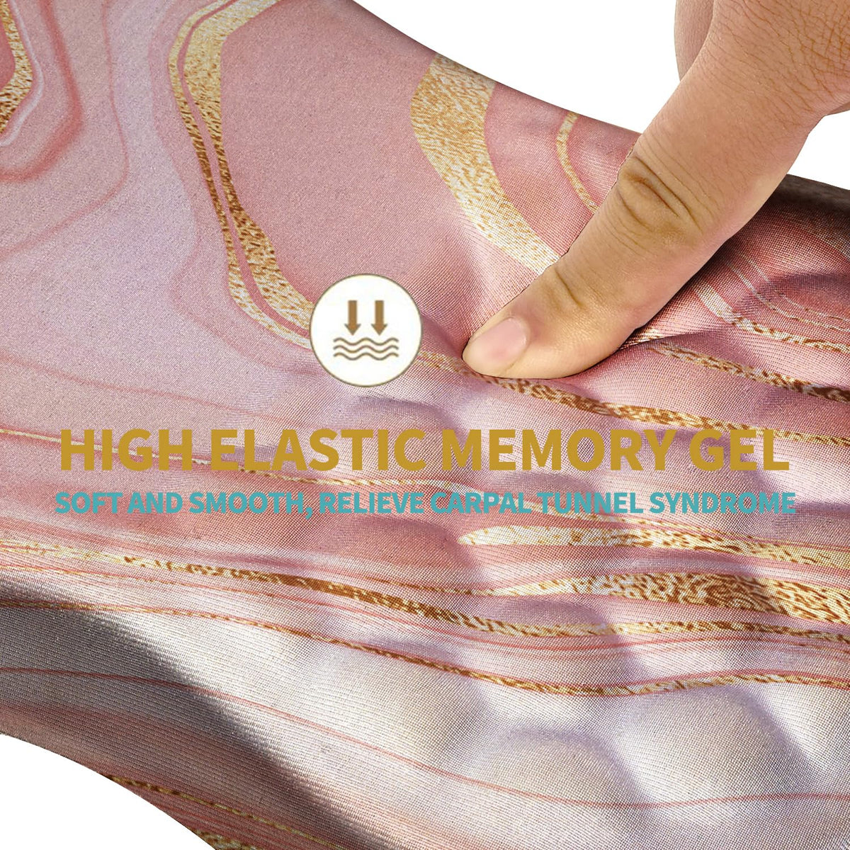 Hokafenle Ergonomic Mouse Pad Wrist Support with Massage Design, Wrist Rest Pain Relief Mousepad