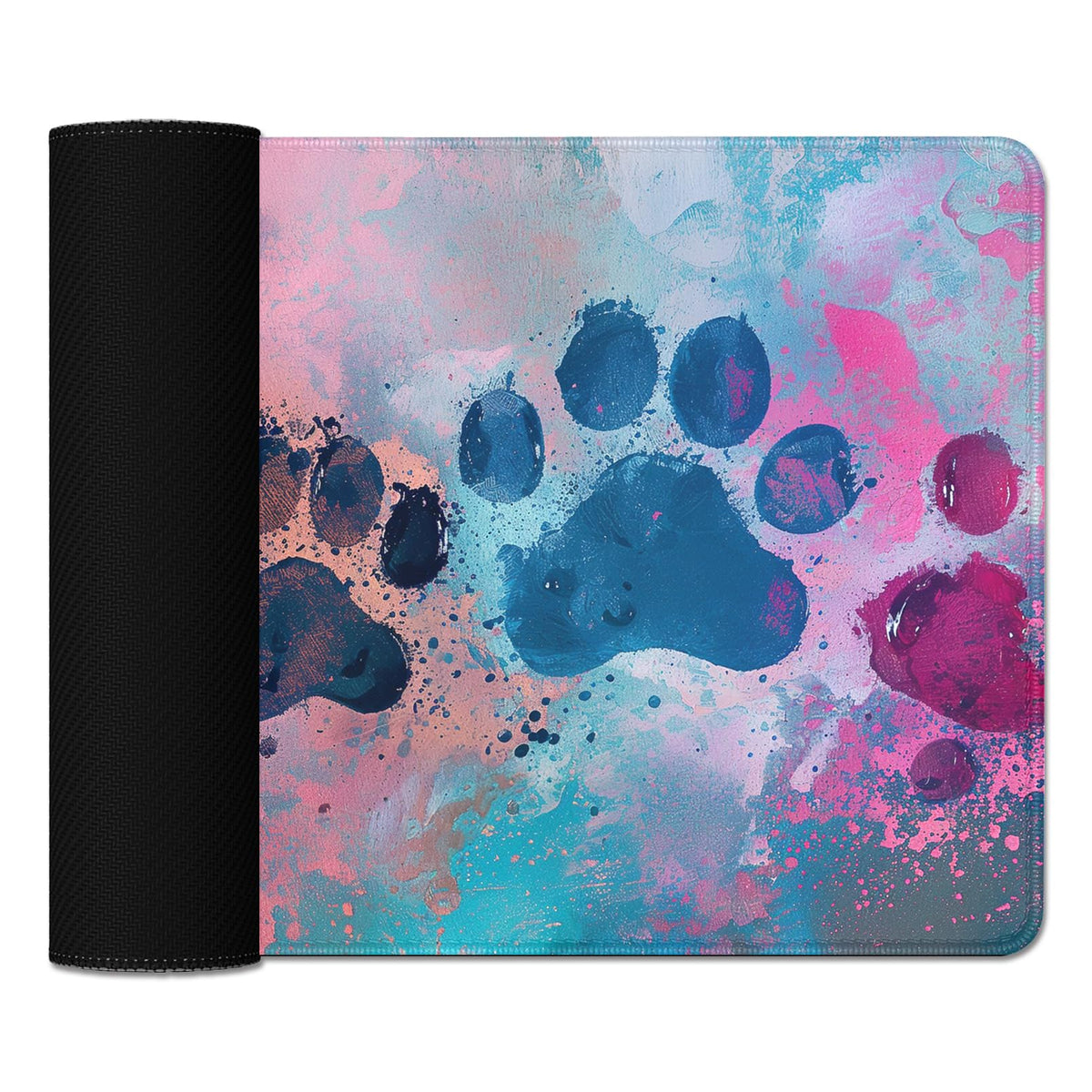 Cute Dog Paw Print Mouse Pad Desk Mat,Large Mouse Pads Desk,Full Mouse Pad