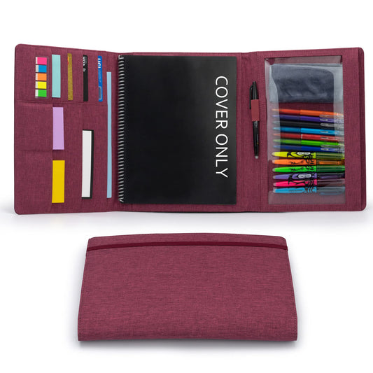 Kaitiaki Folio Cover Compatible with Rocketbook Fusion, Panda, Everlast, Waterproof Fabric, Multi