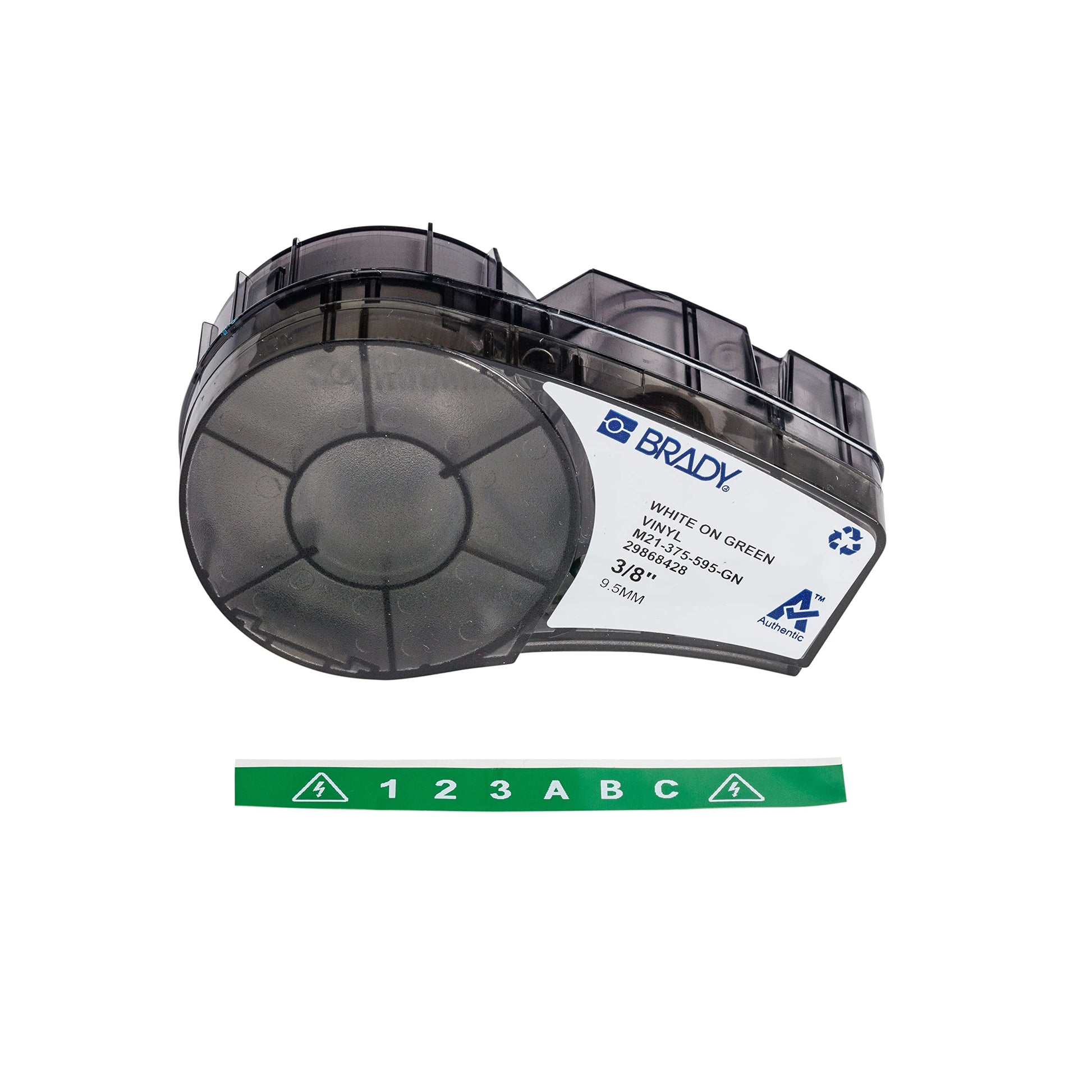 Brady Authentic (M21-375-595-GN) All-Weather Vinyl Label for Indoor/Outdoor ID, Lab and Equipment