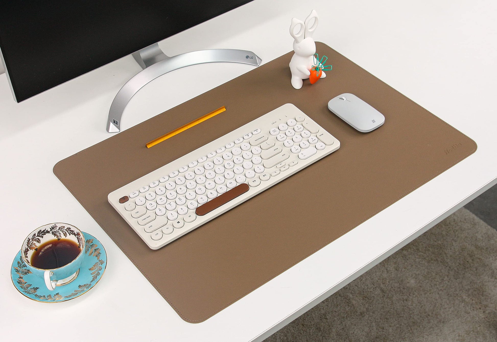 NODITO Dual-Sided Leather Desk Pad,Blotter for Laptop Computer,Mouse Pad,Writing,Drawing,Arts and