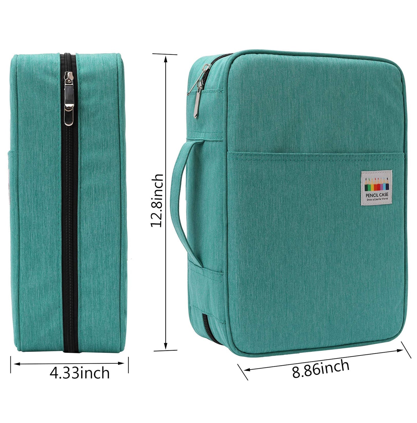 AYVANBER Big Capacity Colored Pencil Case Organizer 304 Slots Pen Holder Waterproof Storage Pouch