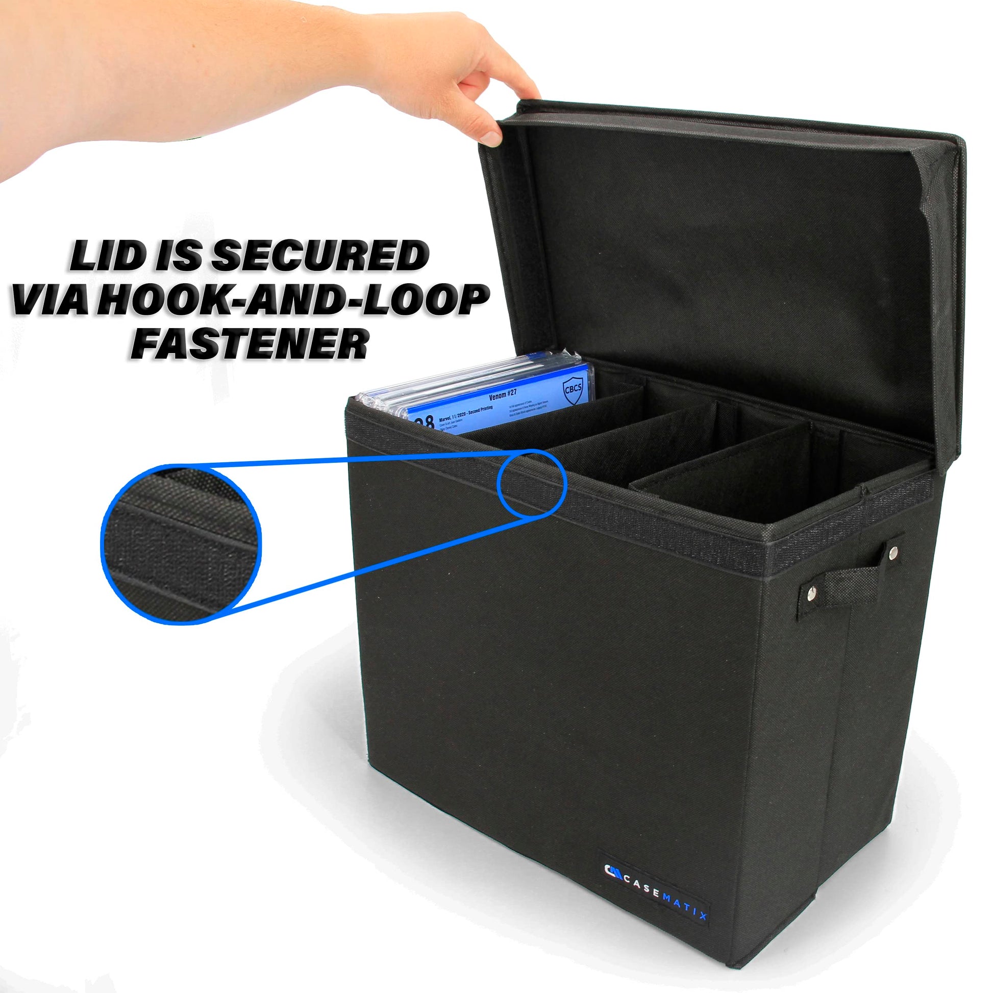 CASEMATIX Graded Comic Book Storage Case Fits up to 28 CGC Graded Comics, Lightweight Comic Book