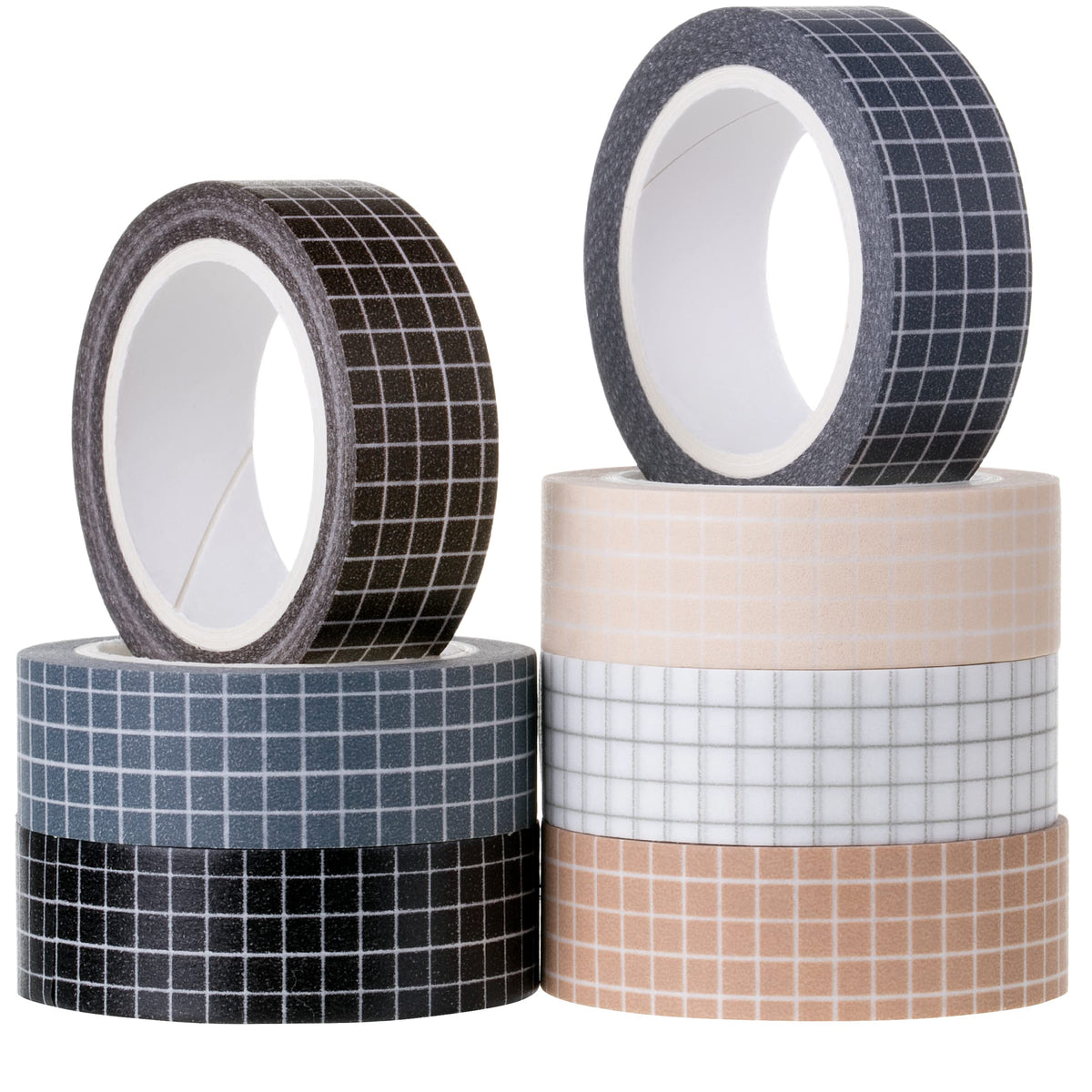 Mr. Pen- Washi Tape Set, 0.6", 7 Rolls, 9 Yards/Roll