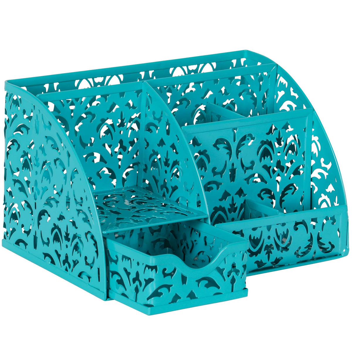 EasyPAG Desk Organizer and Pen Holder for Desk, Mesh Office Supplies Storage Caddy with Drawer for