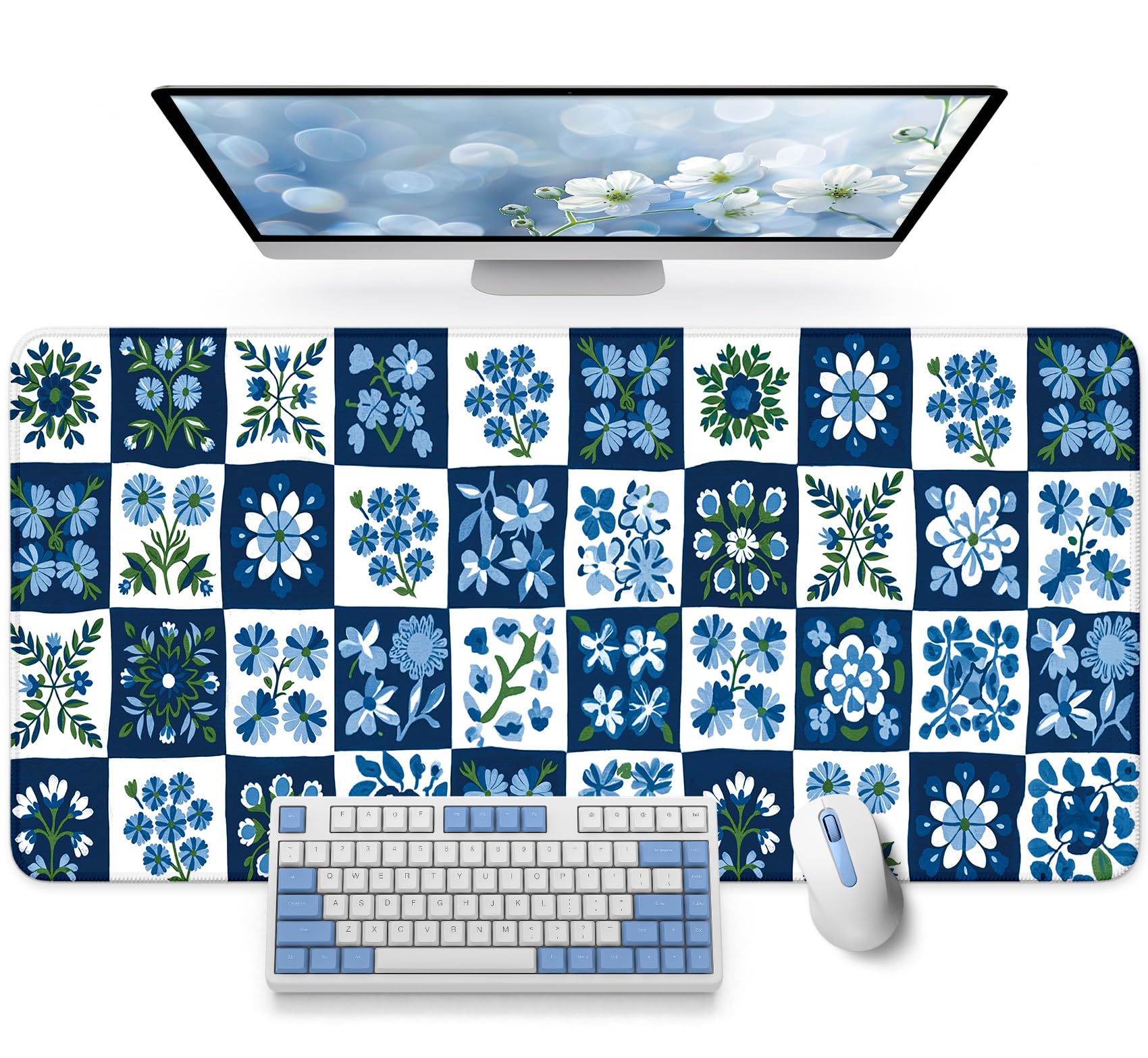 ZapDesk Large Desk Mat, Extended Mouse Pad for Desktop, 31.5" x 11.8"