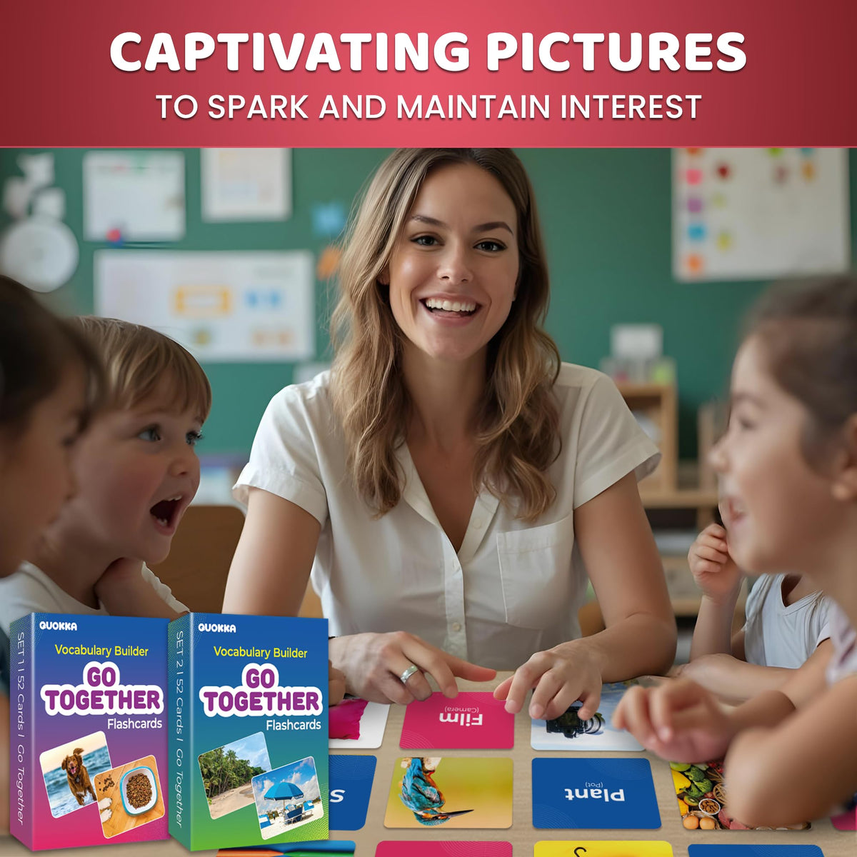 Vocabulary Builder Flash Cards for Kids Ages 4-8 — Speech Therapy Materials