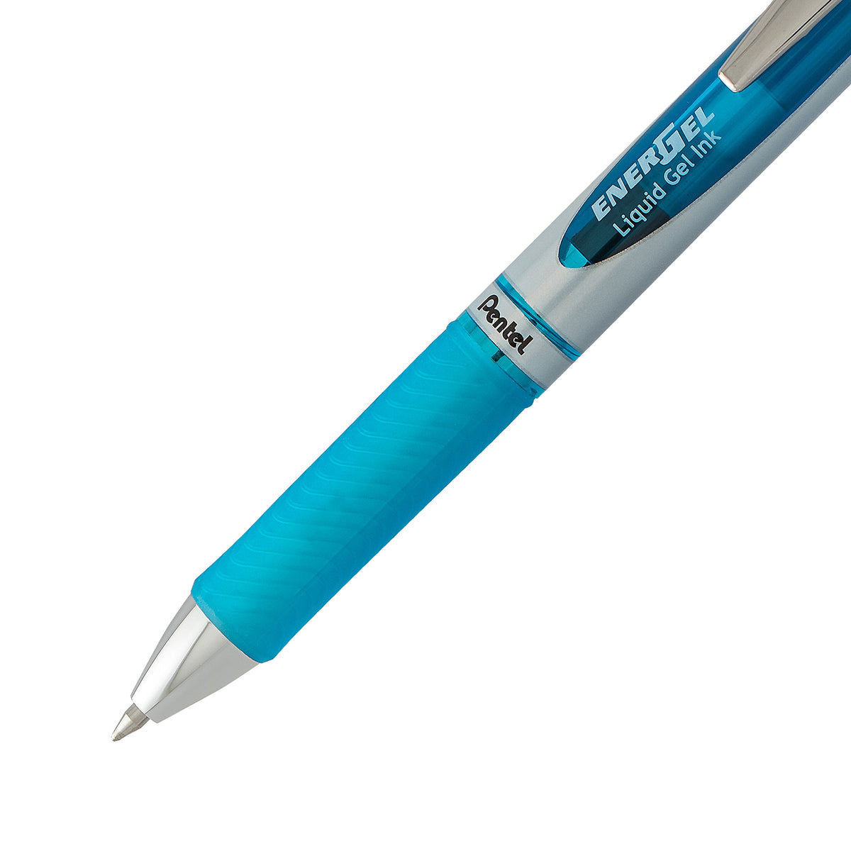 Pentel EnerGel RTX Retractable Liquid Gel Pen, (0.7mm) Metal Tip, Medium Line,Assorted Ink, 8-Pk