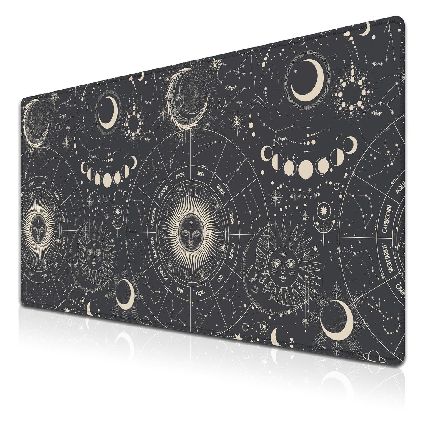 Samgula Big Mouse Pad Black Gaming Mousepad Computer Desk Accessories for Men Keyboard Mats