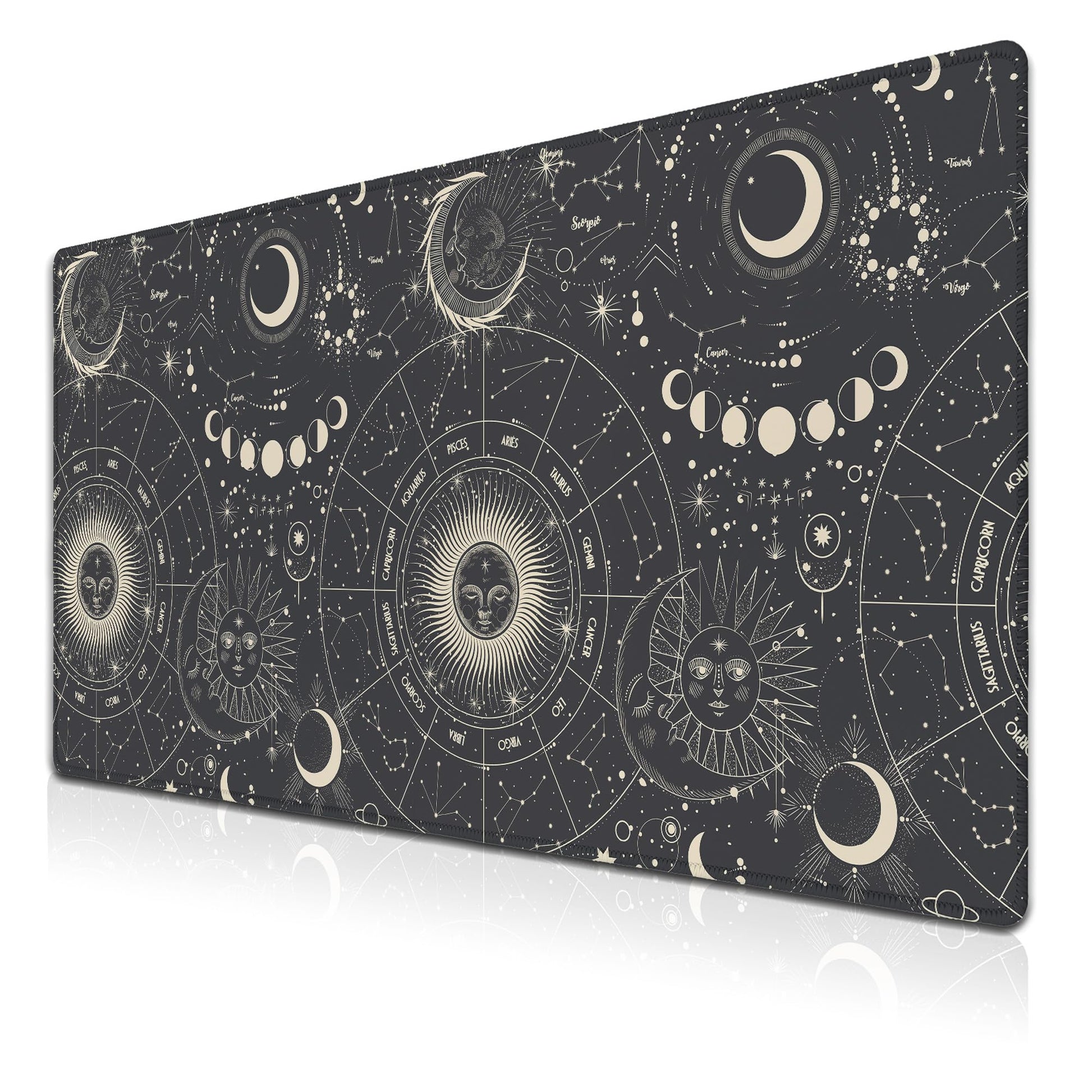Samgula Big Mouse Pad Black Gaming Mousepad Computer Desk Accessories for Men Keyboard Mats