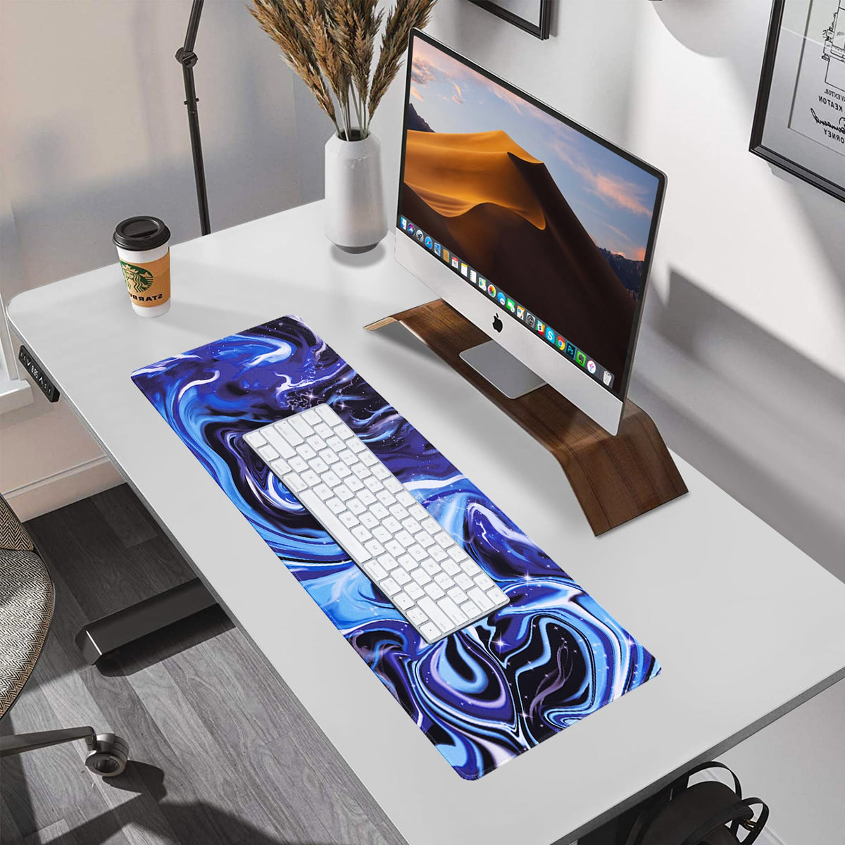 ALOANES Waterproof Gaming Mousepad Large Mouse Mat Non-Slip Rubber Base
