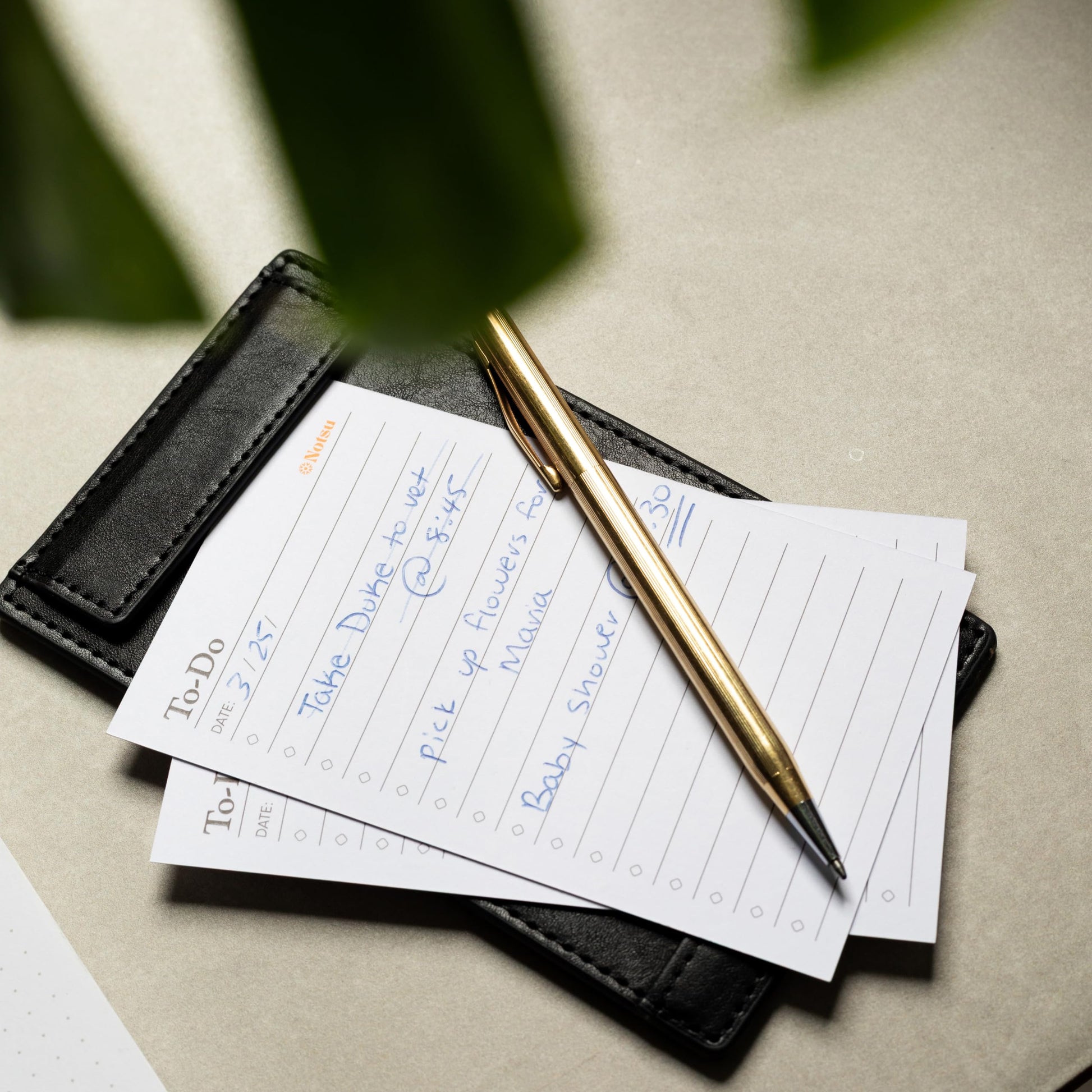 Notsu Note Card Holder | Minimalist 3x5 Inch Index Card Holder