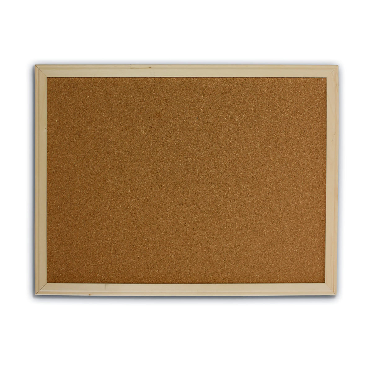 Flipside Products 18" x 24" (1.5' x 2') Cork Bulletin Board, Natural Wood Framed, Message and