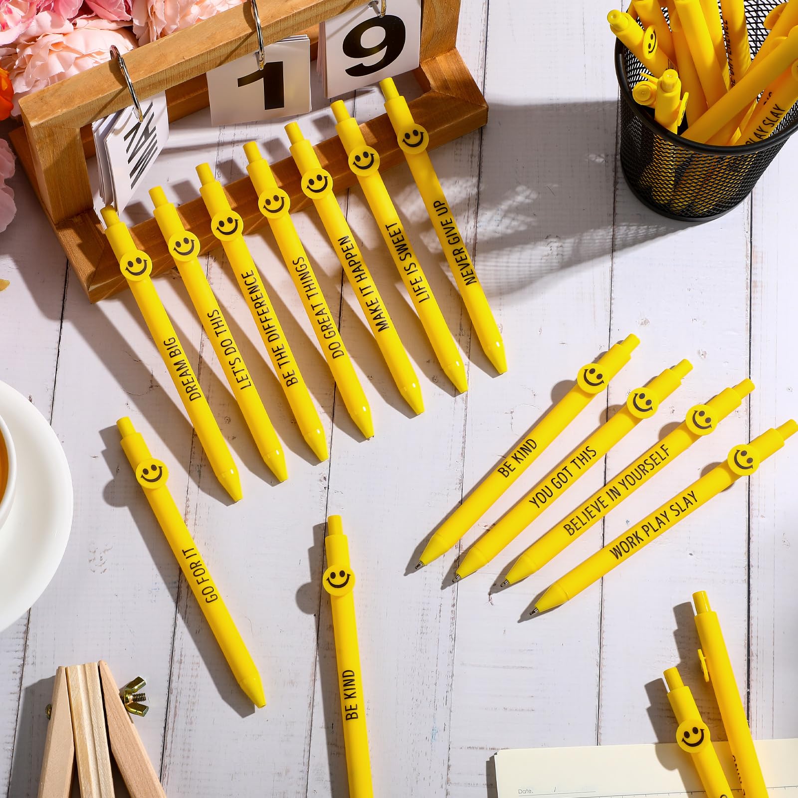 Fuutreo 50 Pcs Funny Pens Employee Appreciation Gifts, Believe