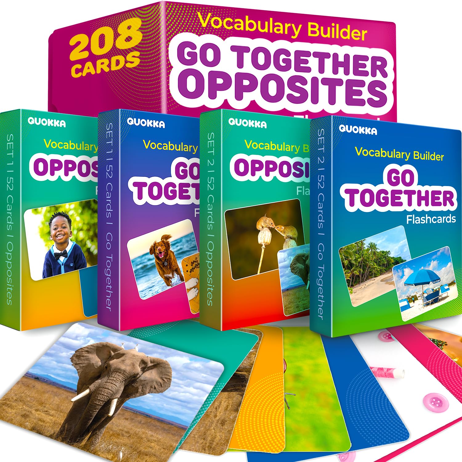 Vocabulary Builder Flash Cards for Kids Ages 4-8 — Speech Therapy Materials