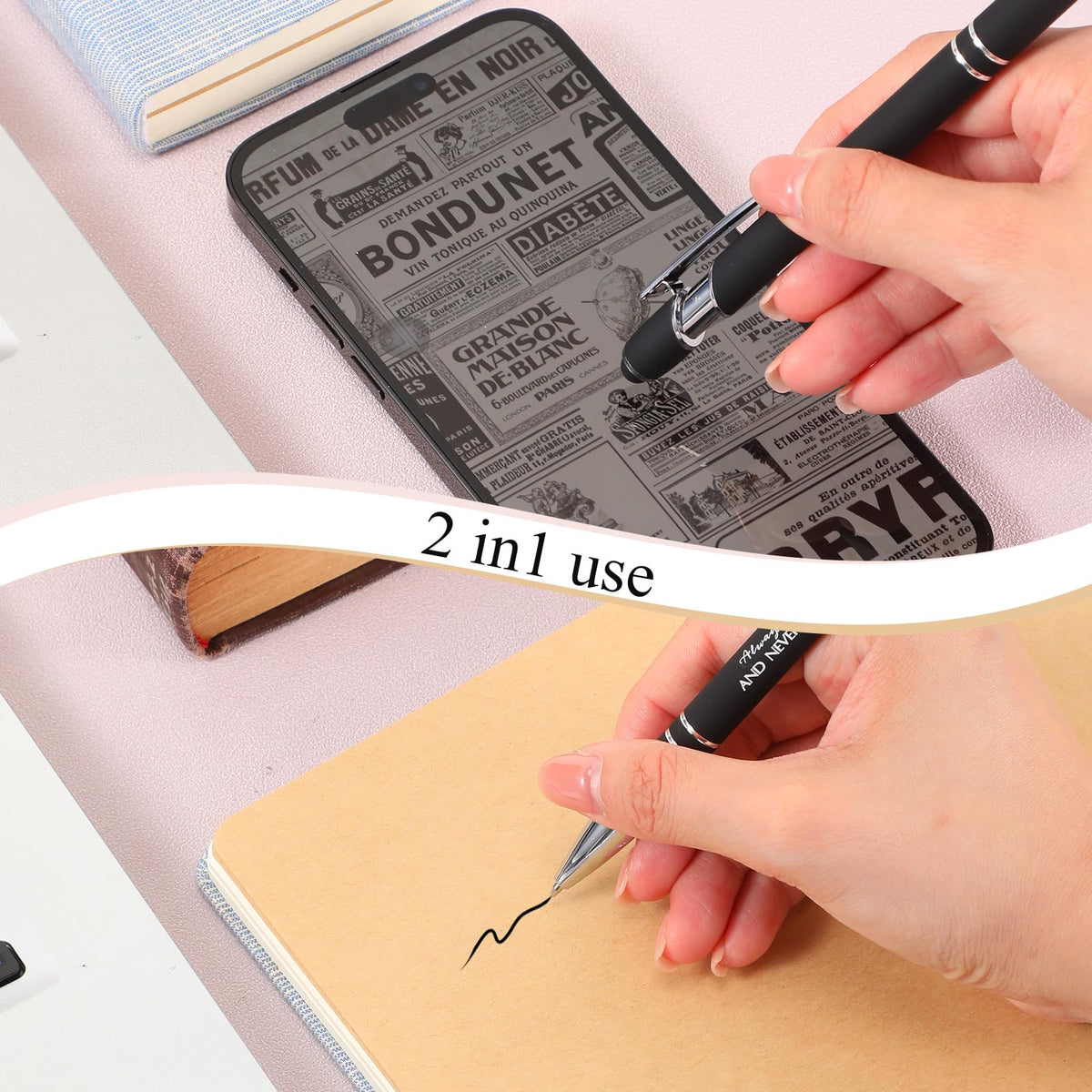 Fuutreo 50 Pcs Christian Pens Gift Bulk Bible Verse Inspirational Ballpoints Screen Touch Positive
