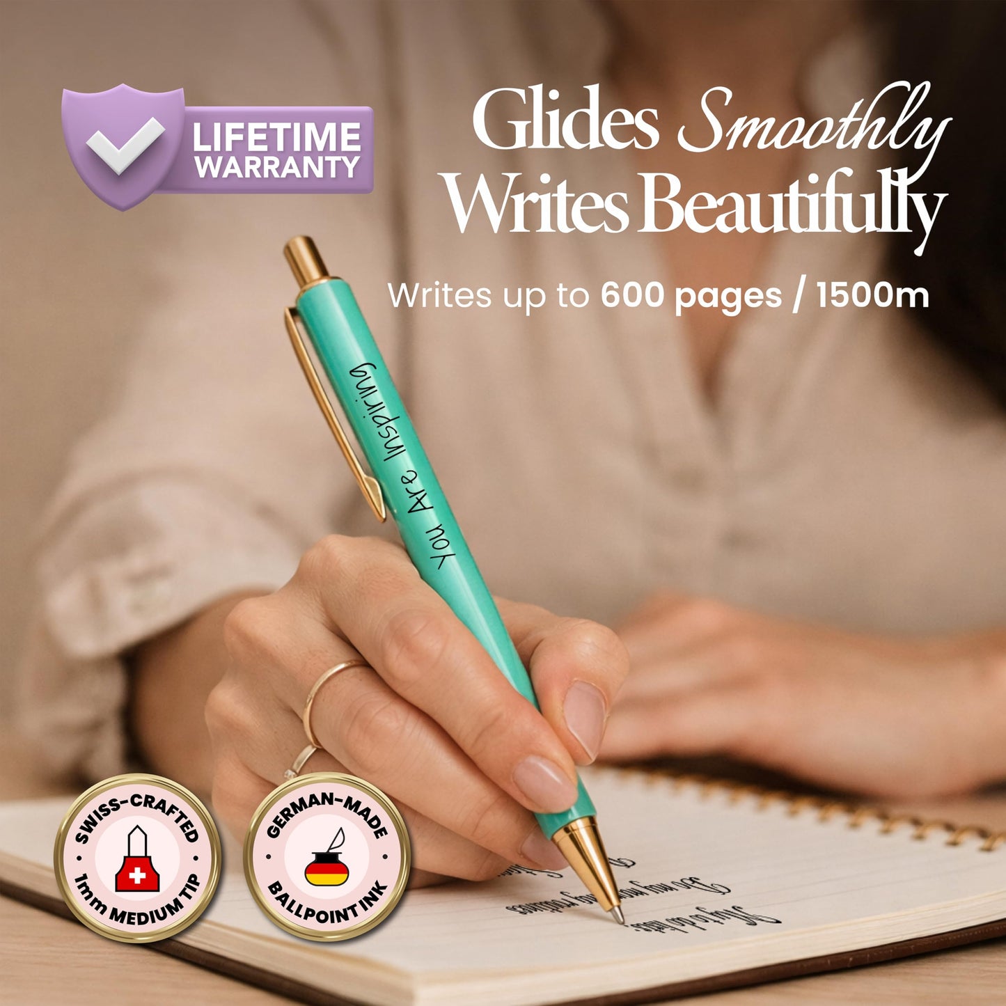 MESMOS 3pcs Fancy Pens, End of Year Teacher Gifts for Women, Difference Maker Gift, Thank You