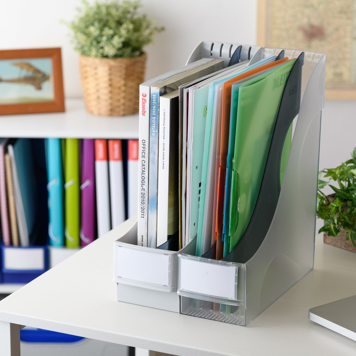 Leitz Extra Wide Magazine File, A4, Black, 24250095