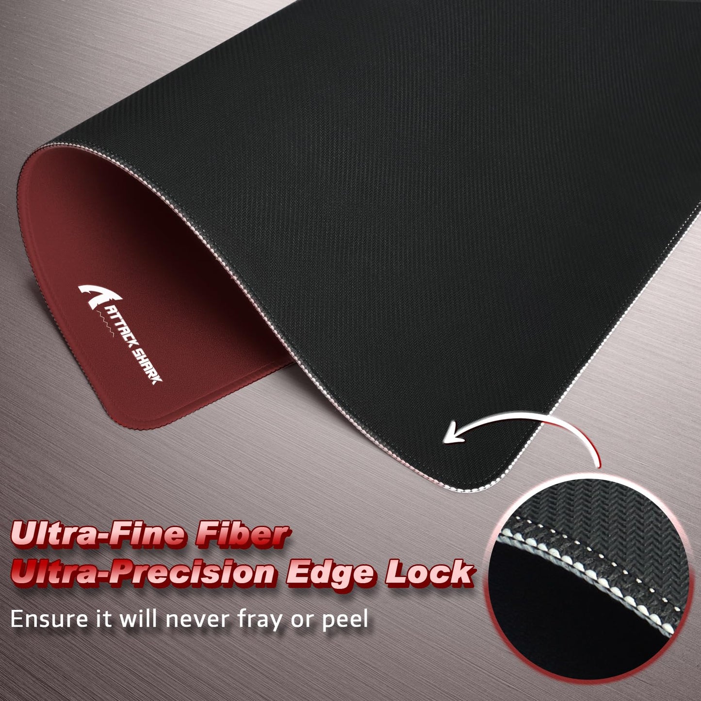 ATTACK SHARK CM02 Gaming Mouse Pad for Esports Speed Large Mouse mats for Desk Waterproof Surface