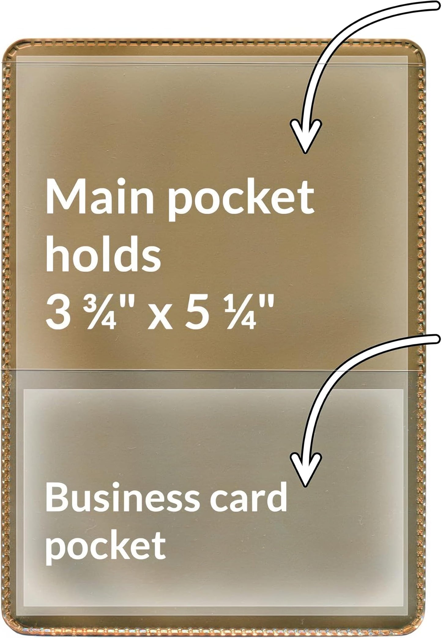 StoreSMART® - Gold-Back Auto Insurance & ID Card Holders - 20 Pack - RFS20-GOLD20