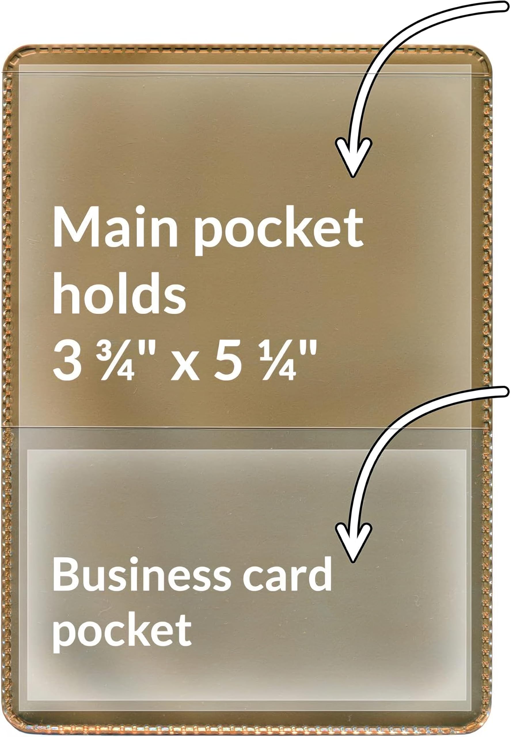 StoreSMART® - Gold-Back Auto Insurance & ID Card Holders - 20 Pack - RFS20-GOLD20