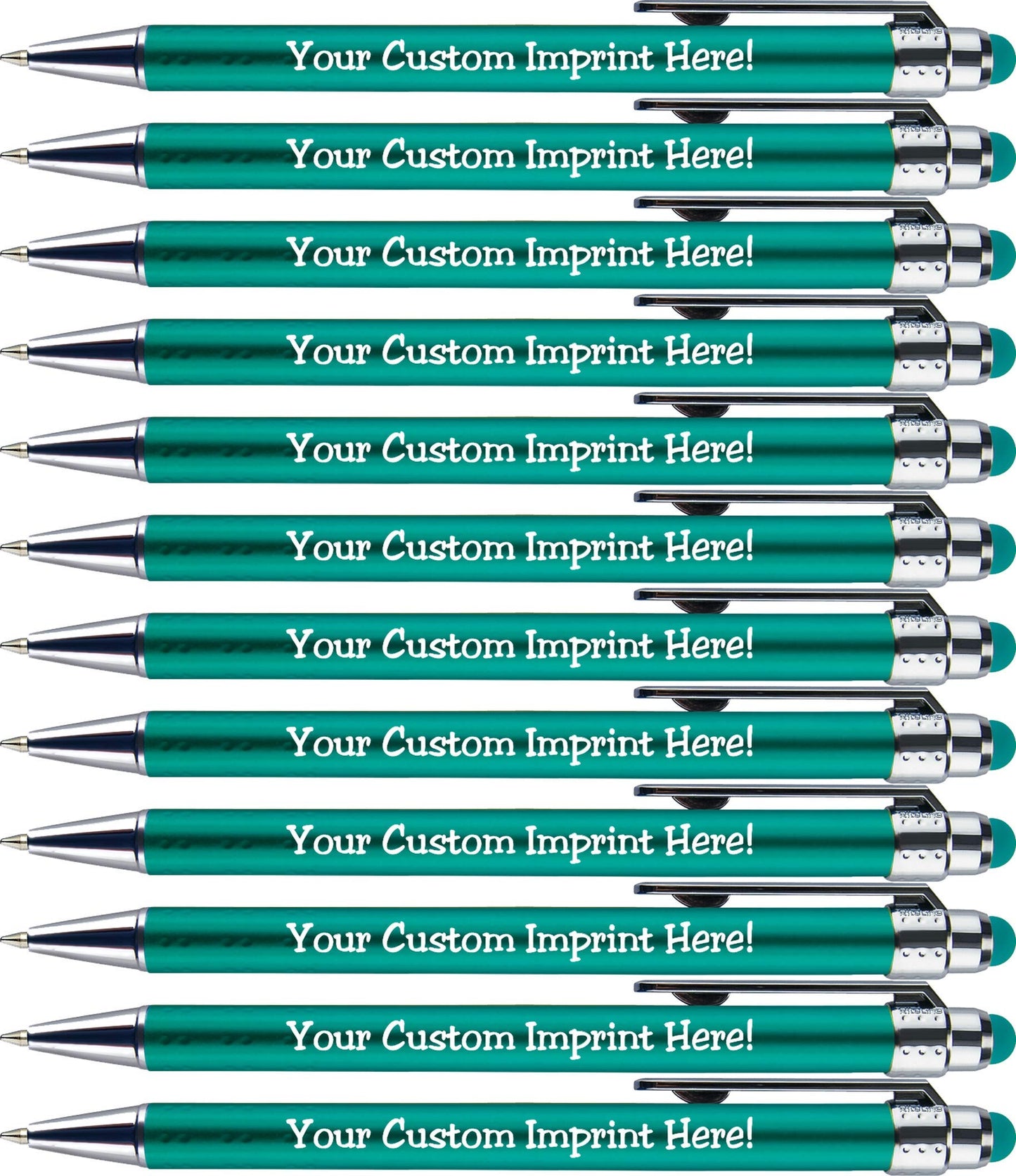 Personalized Pens with Stylus Tip -Bright Vibes- Click action - Custom - Black writing - Printed