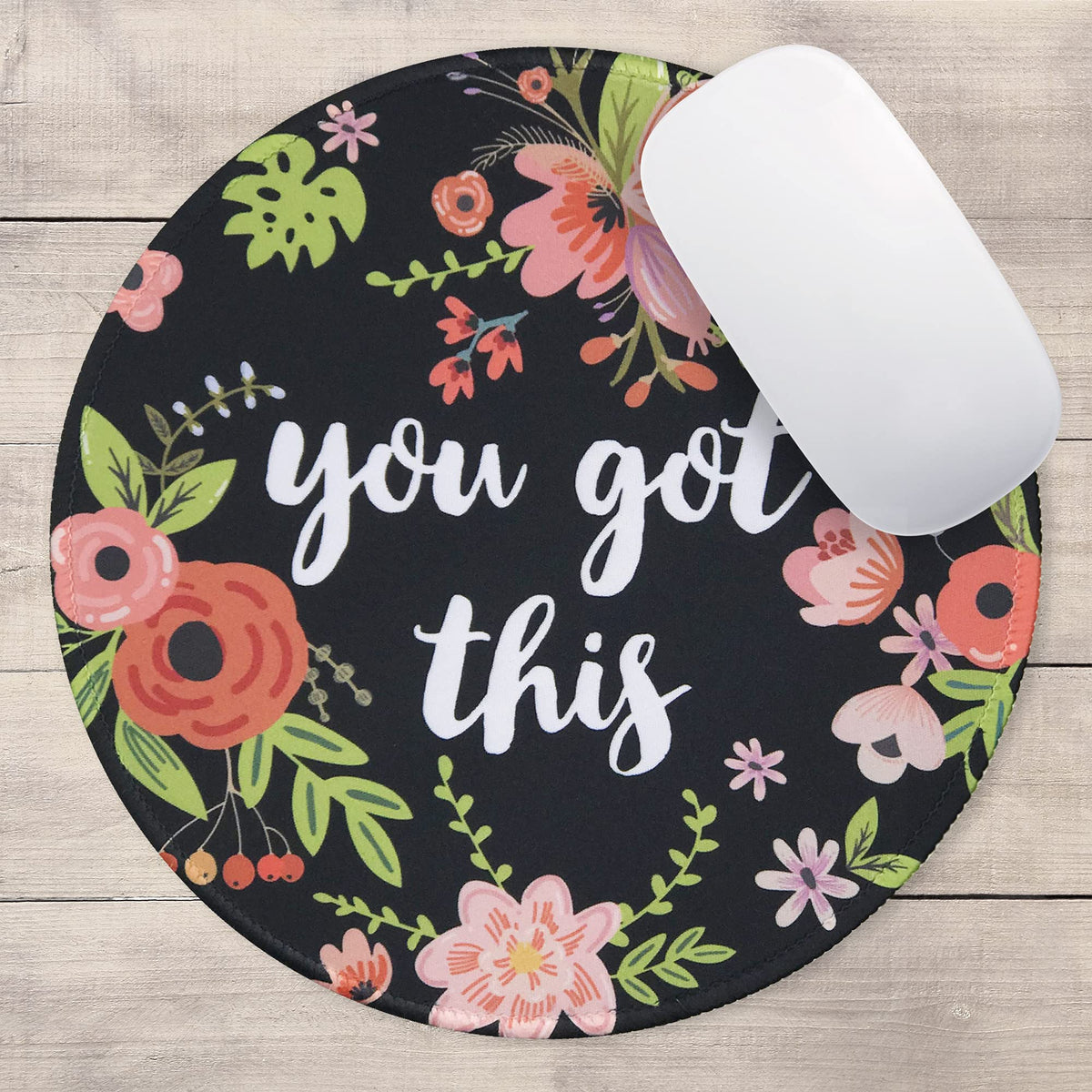 Eleville Mouse Pad Bundle of 3 Fashion Stylish Floral Style Boss Lady Chaos Coordinator You Got