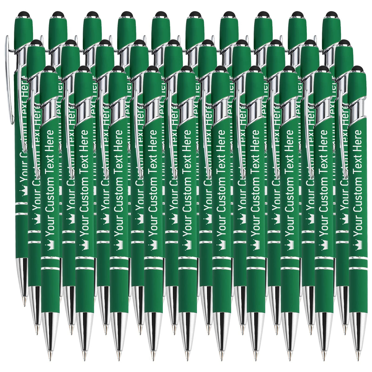 STREADVE Personalized Custom Pens with Name Engraved Logo Text Pen, Pack of 30 Customized Smooth
