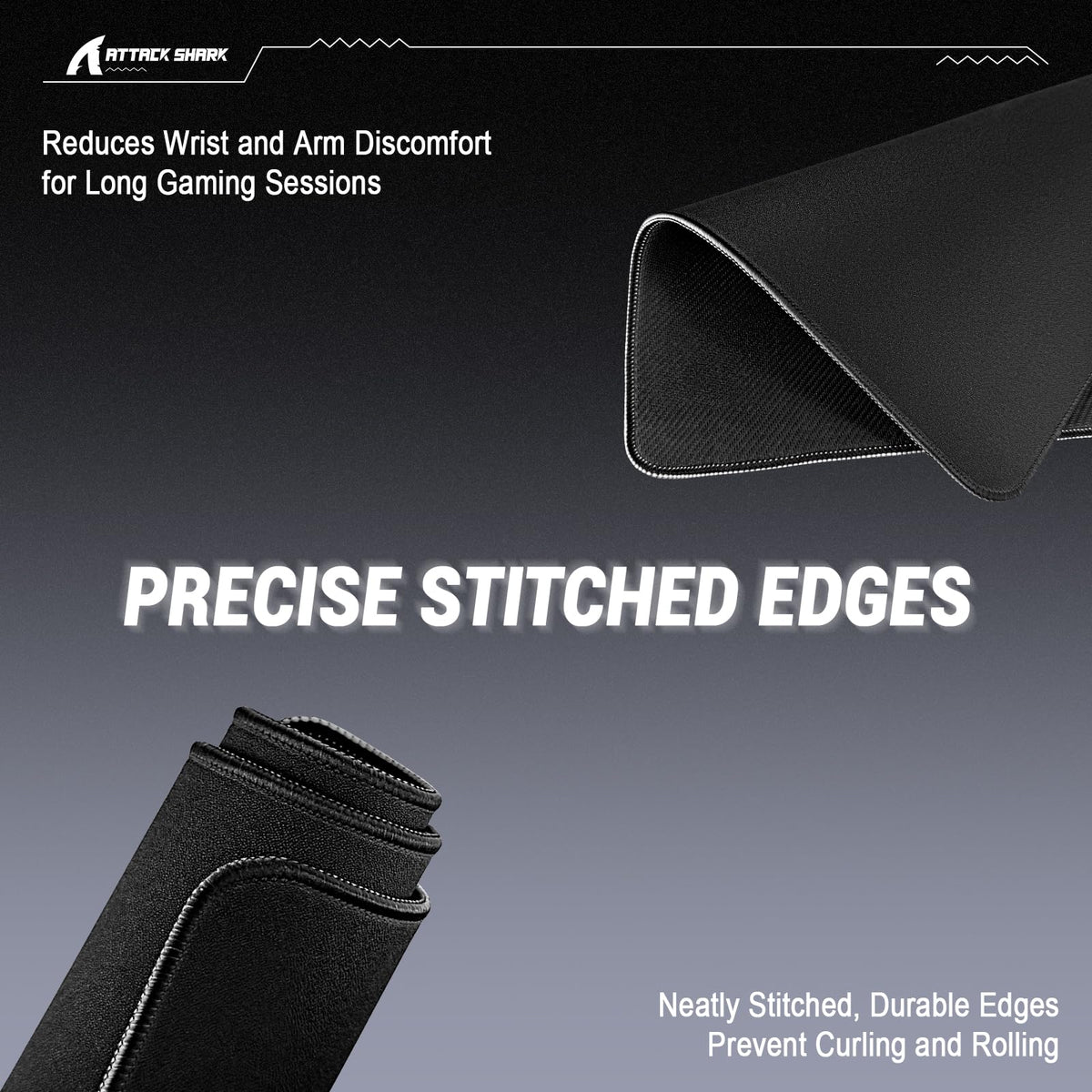 ATTACK SHARK CM02SE Gaming Mouse Pad for Esports Speed Mouse mats for Desk Waterproof Surface