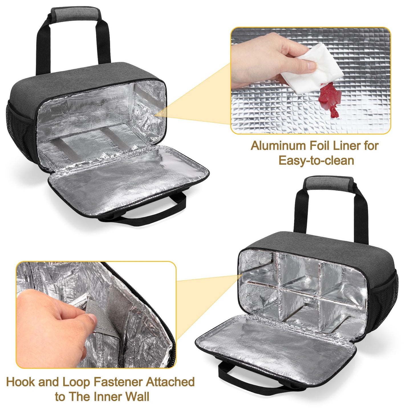 Case Organizer for up to 216 Markers, Large Mark Bag With Carrying Handle