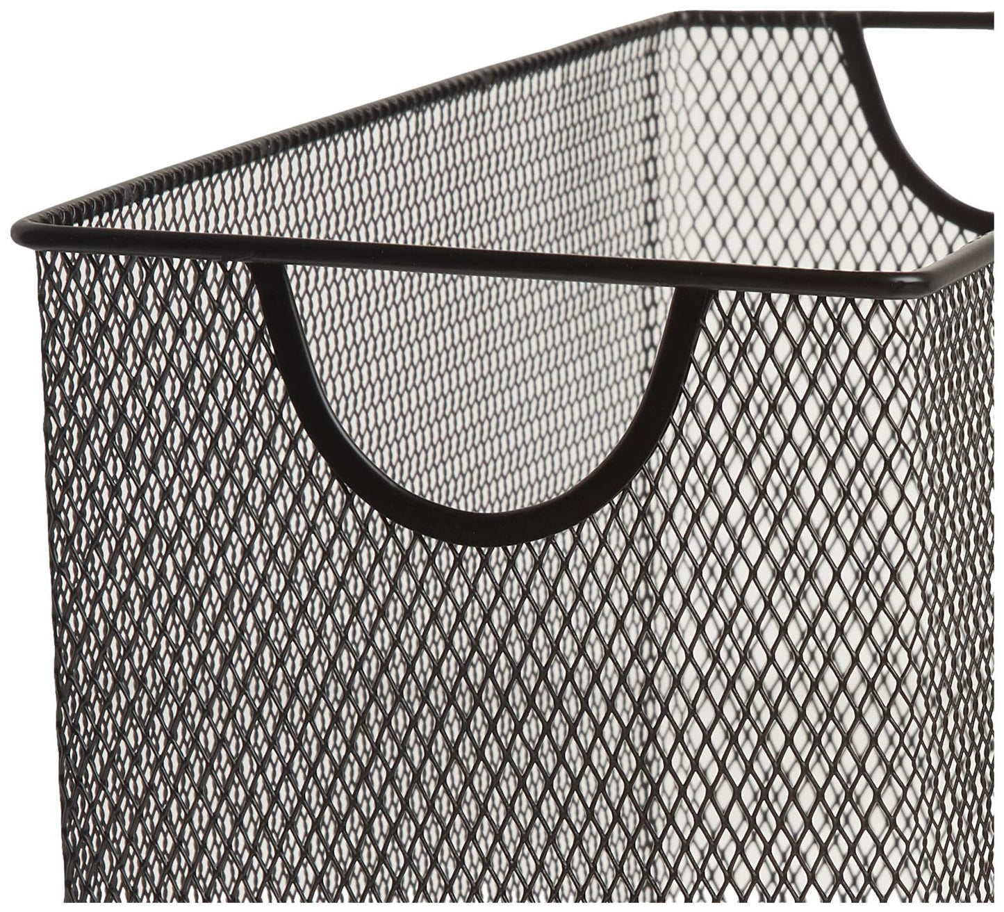 U Brands Desktop Hanging File Organizer, Metal, Black, Letter Size