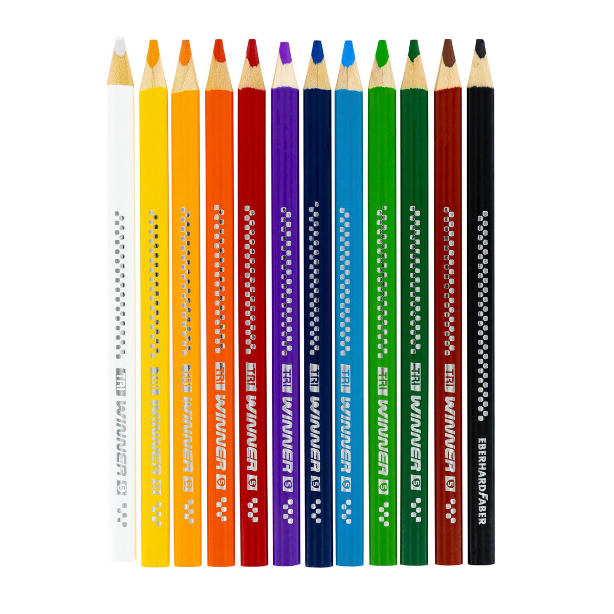 Westmark Eberhard Faber Tri-Winner Col Pencil Triang Card (Box of 12)