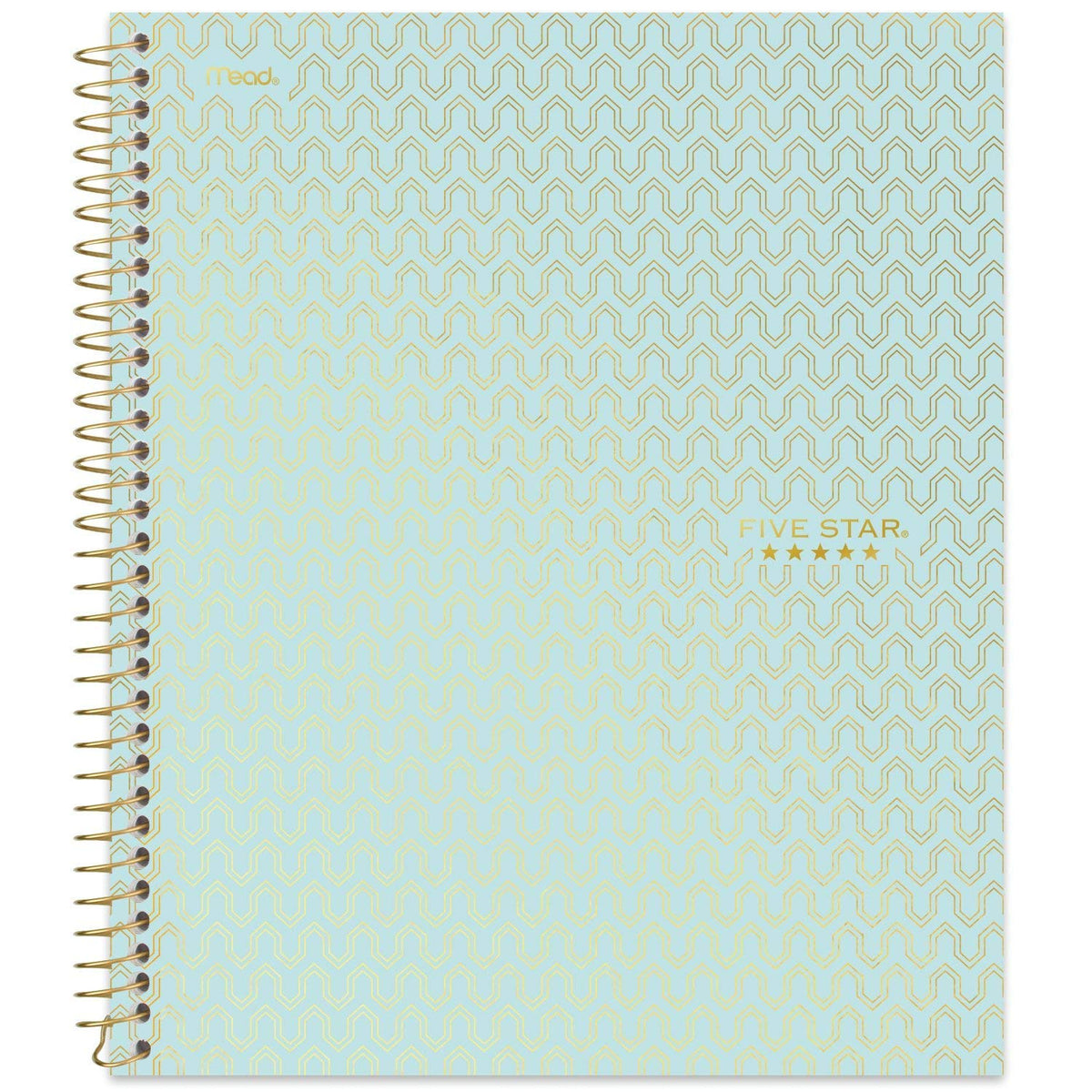 Five Star Spiral Notebook + Study App, 1-Subject, College Ruled Paper, 11" x 8-1/2", 100 Sheets