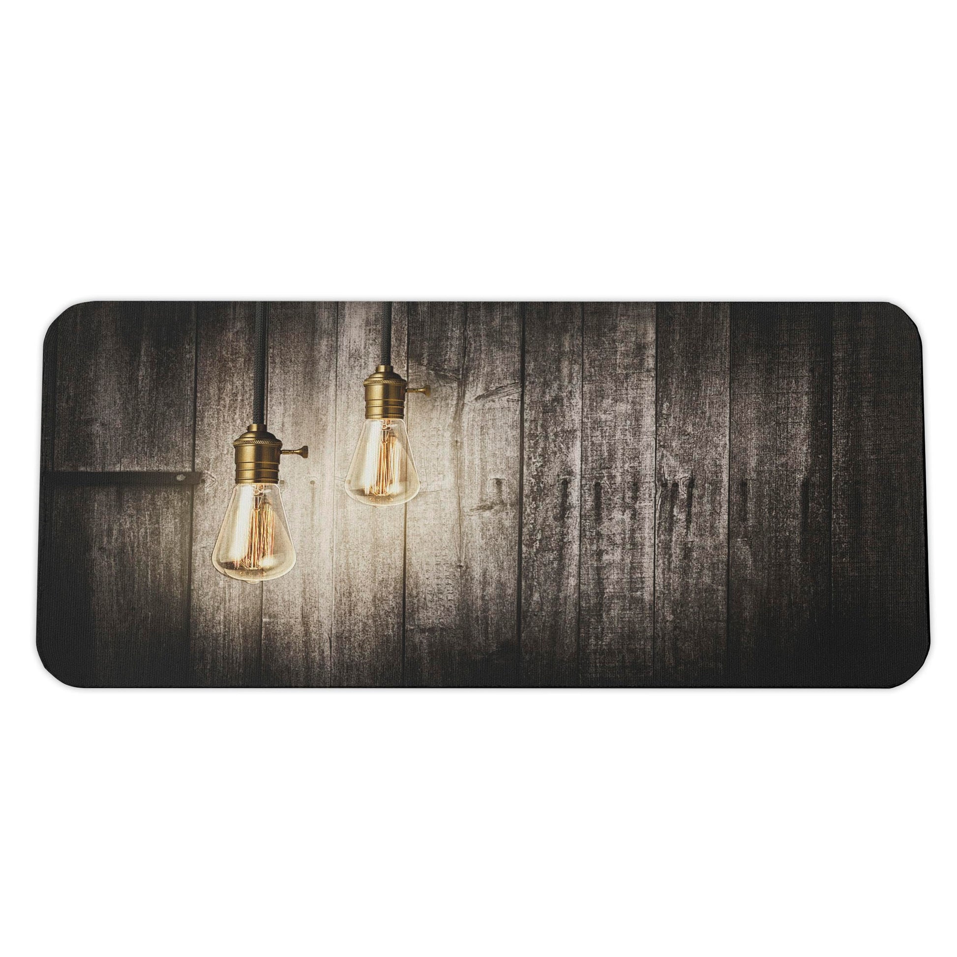 Ambesonne Industrial Computer Mouse Pad, Historical Innovation Edison Revival Retro Electricity