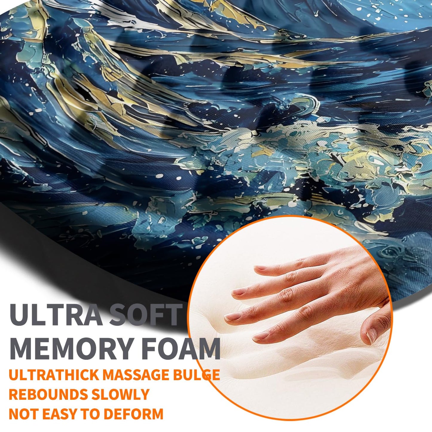 Armanza Ergonomic Joint Wrist Support Mouse Pad with Memory Foam Cushion Massage Bump, Carpal