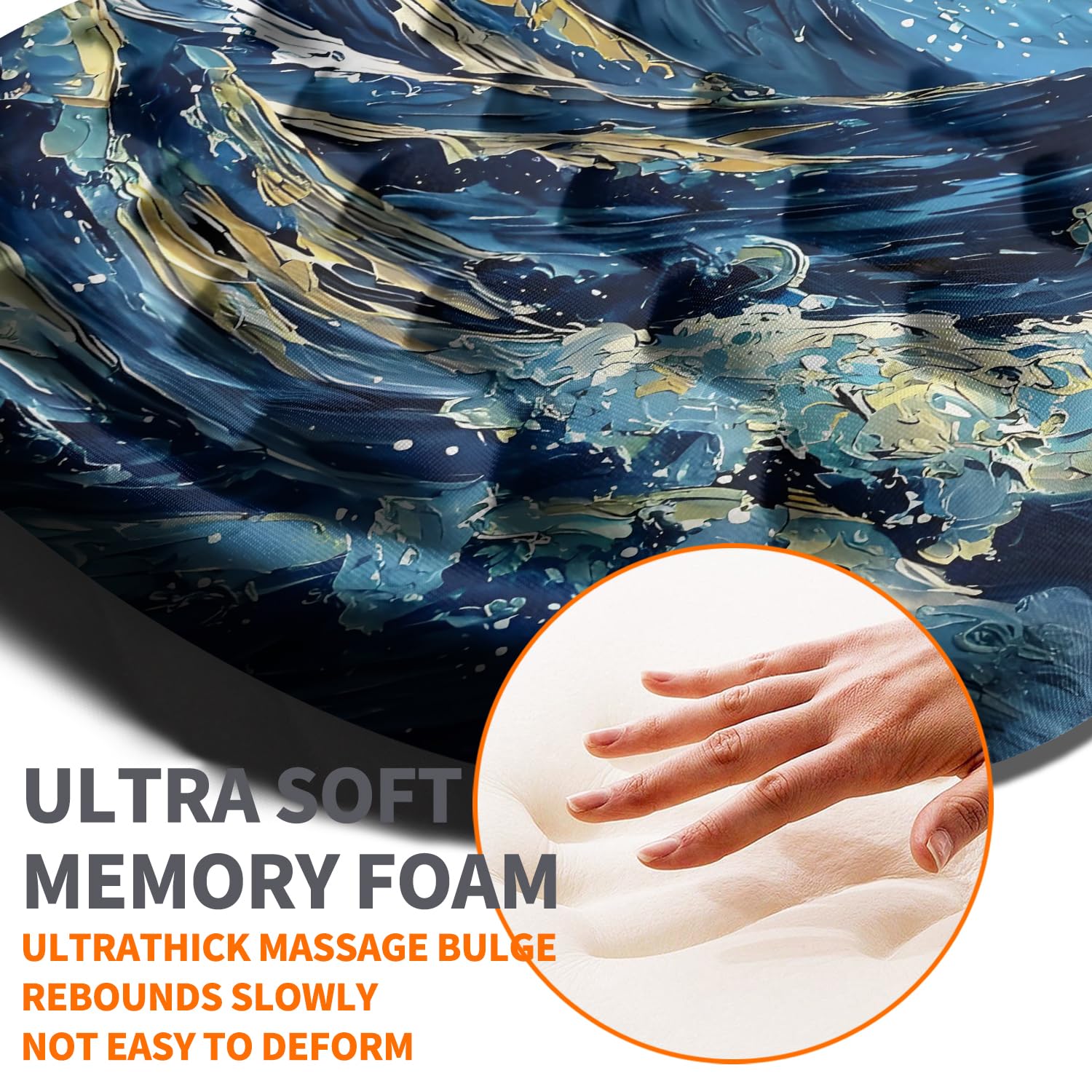 Armanza Ergonomic Joint Wrist Support Mouse Pad with Memory Foam Cushion Massage Bump, Carpal