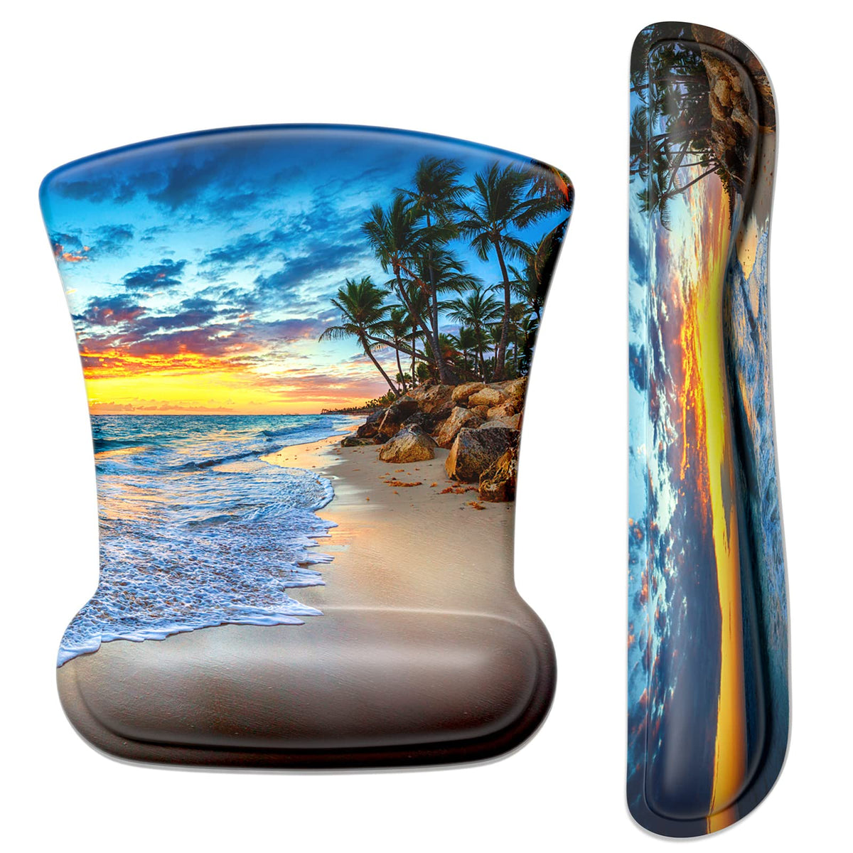 ITNRSIIET Mouse Pad Wrist Support Keyboard Wrist Rest Pad Ergonomic Mousepad Non-Slip Memory Foam