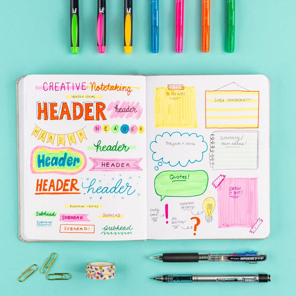 Tombow 56301 Creative Notetaking Kit