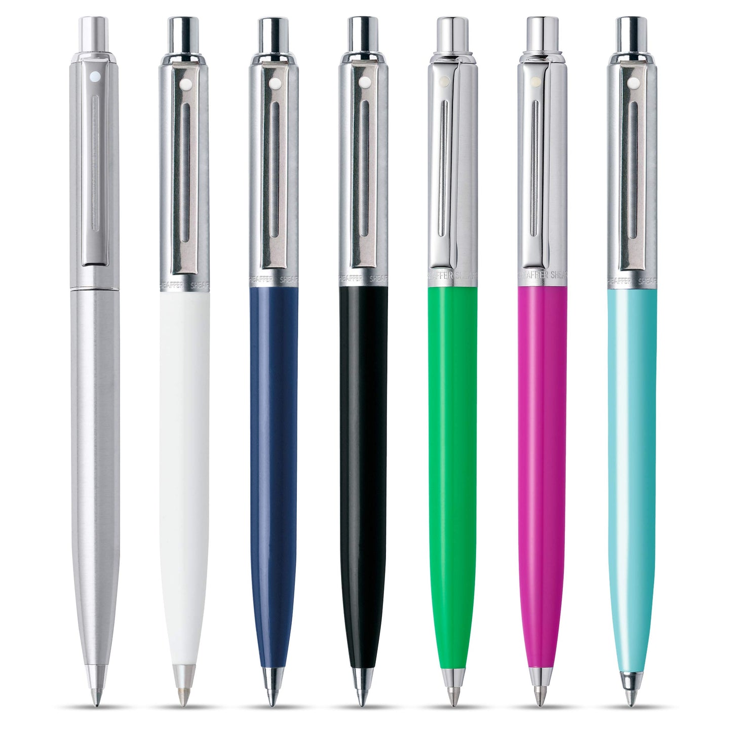 Sheaffer Sentinel Fuchsia Ballpoint Pen with Brushed Chrome Cap