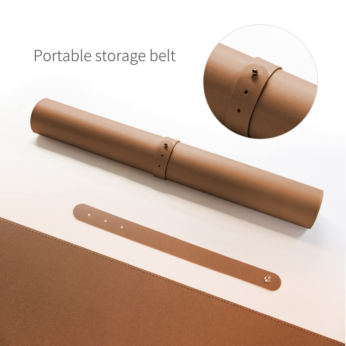 RENMTURE Dual-Sided Desk Pad, Natural Cork & PU Leather Large Mouse mats for Office and Home Work