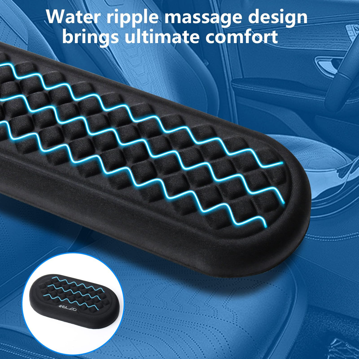 ELZO Wrist Rest for Keyboard and Mouse, Soft Memory Foam Wrist Support, Computer Ergonomic Wrist