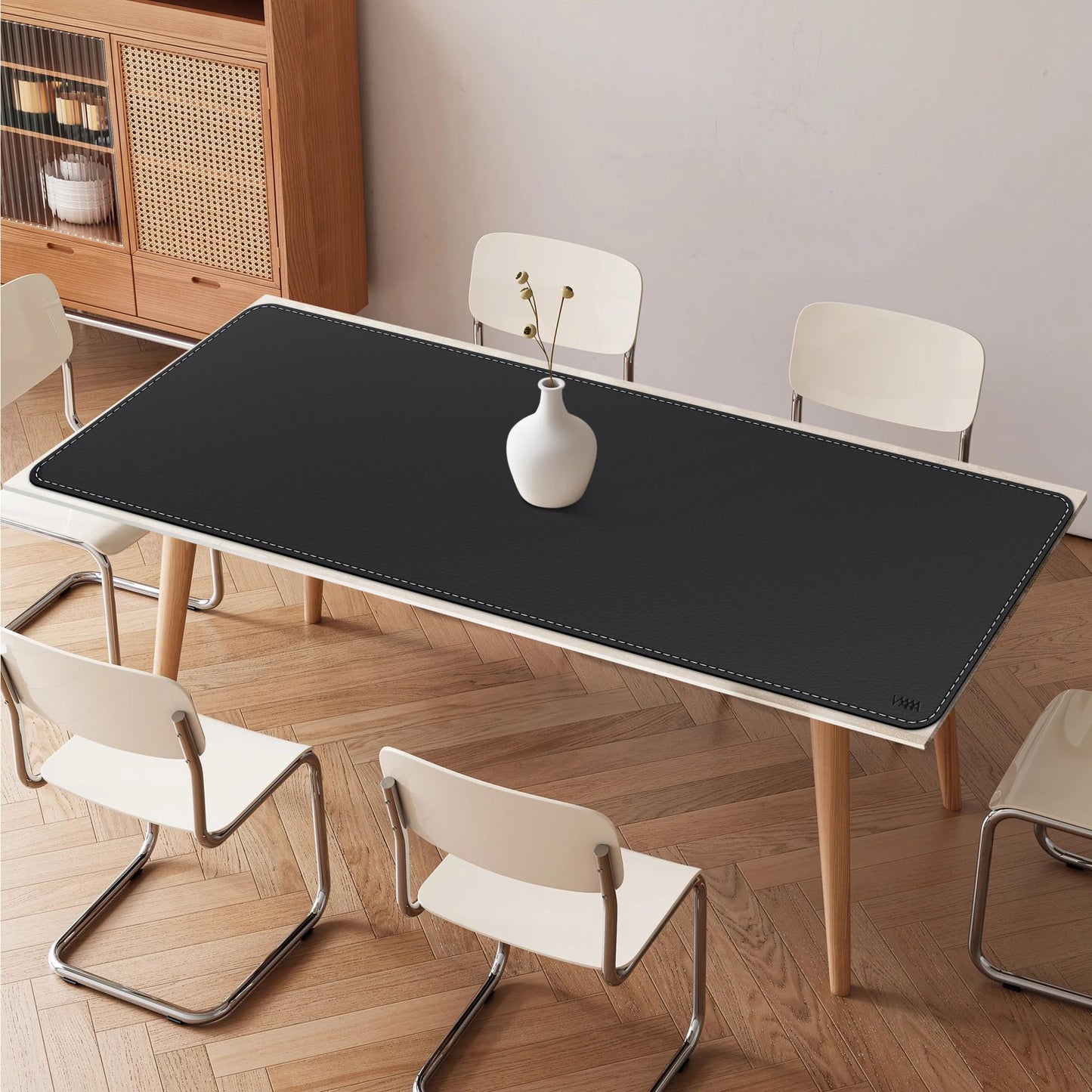 VYAAA Leather Desk Mat,70.8"×23.6" Large Mouse Pad, Desktop Protector for Desk, Multifunctional