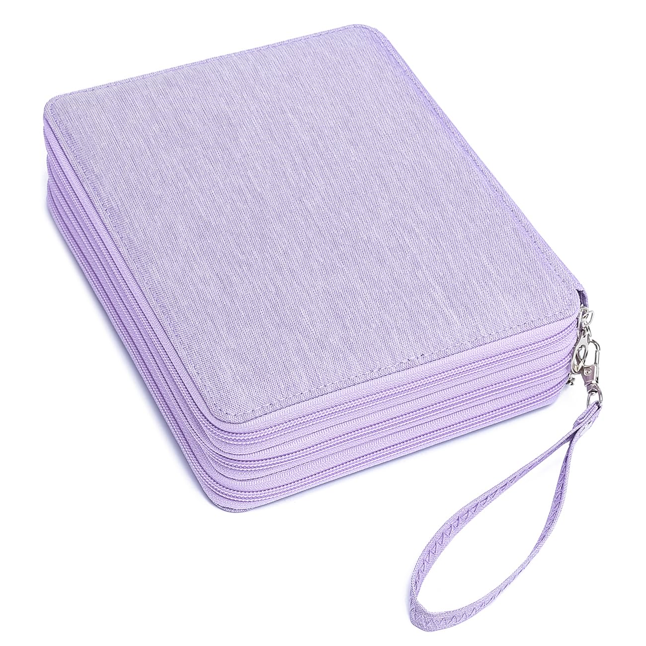 YOUNGCOL 120 Slots Colored Pencil Case Holder Large Capacity Color pencil organizer Storage (Purple)