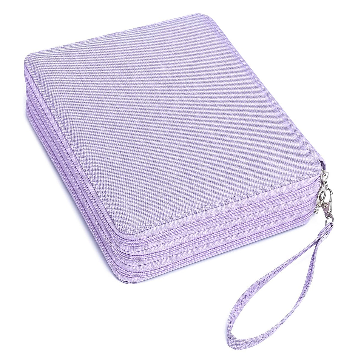 YOUNGCOL 120 Slots Colored Pencil Case Holder Large Capacity Color pencil organizer Storage (Purple)