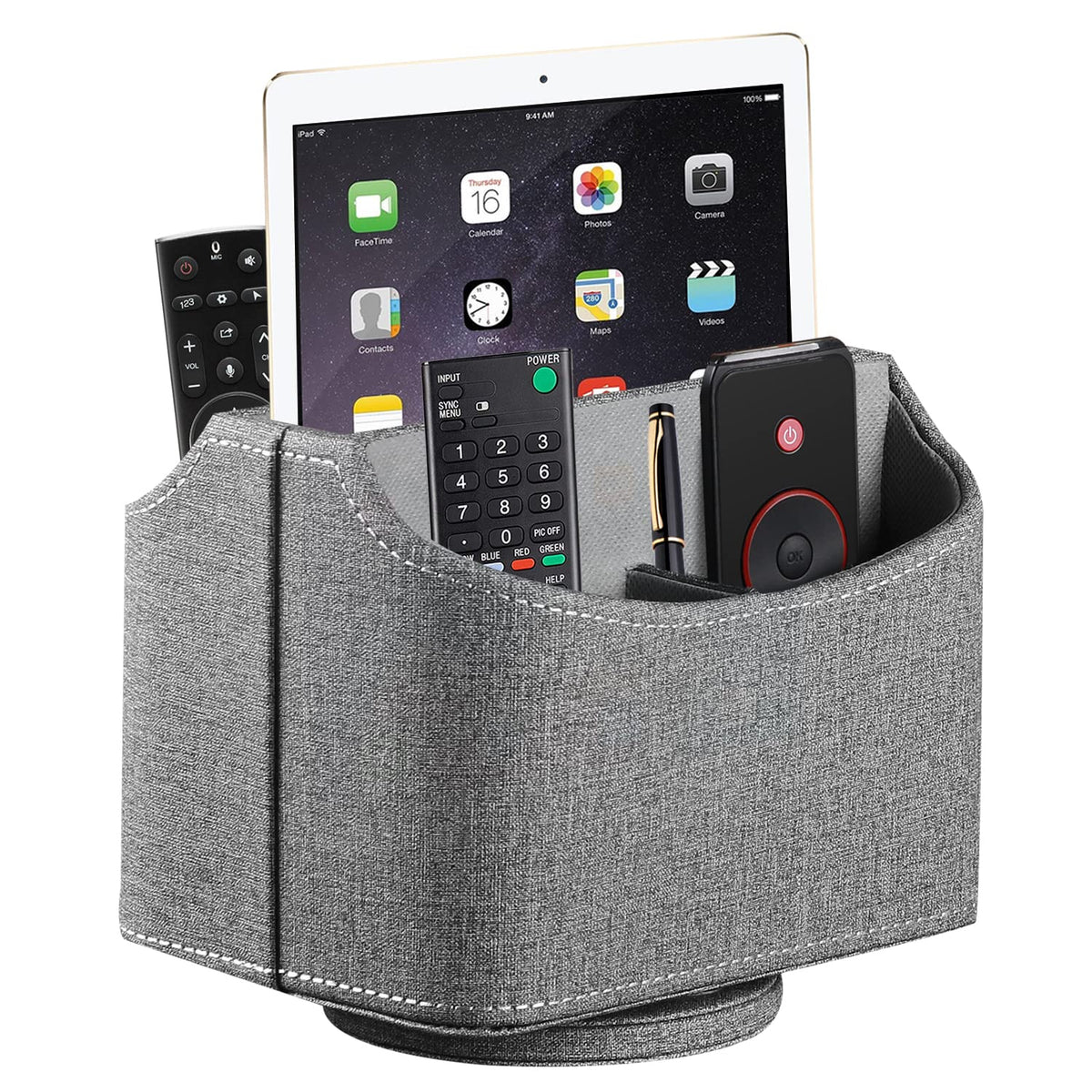 360° Swivel Remote Control Holder,TV Remote Caddy for Nightstand Table