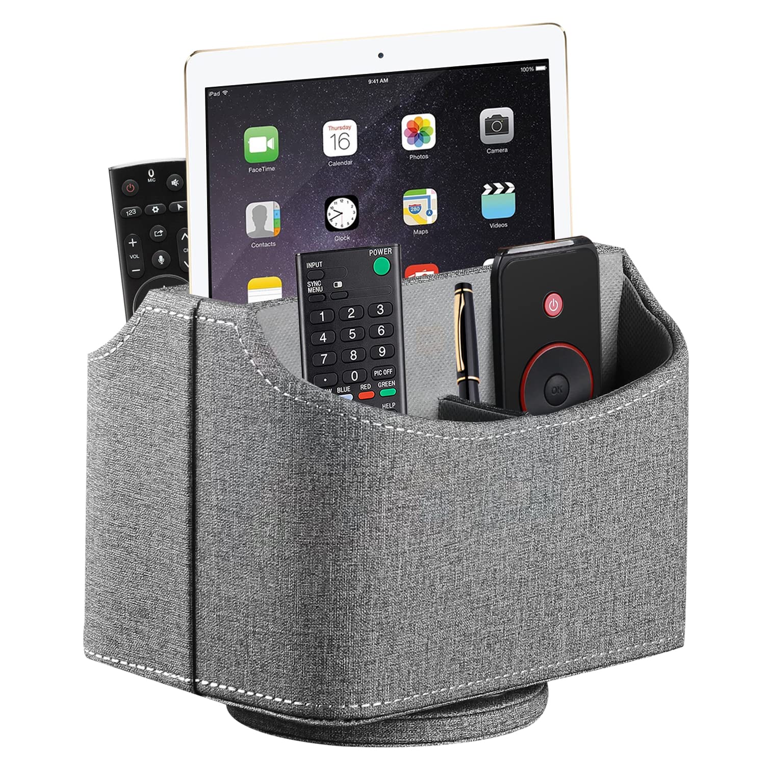 360° Swivel Remote Control Holder,TV Remote Caddy for Nightstand Table